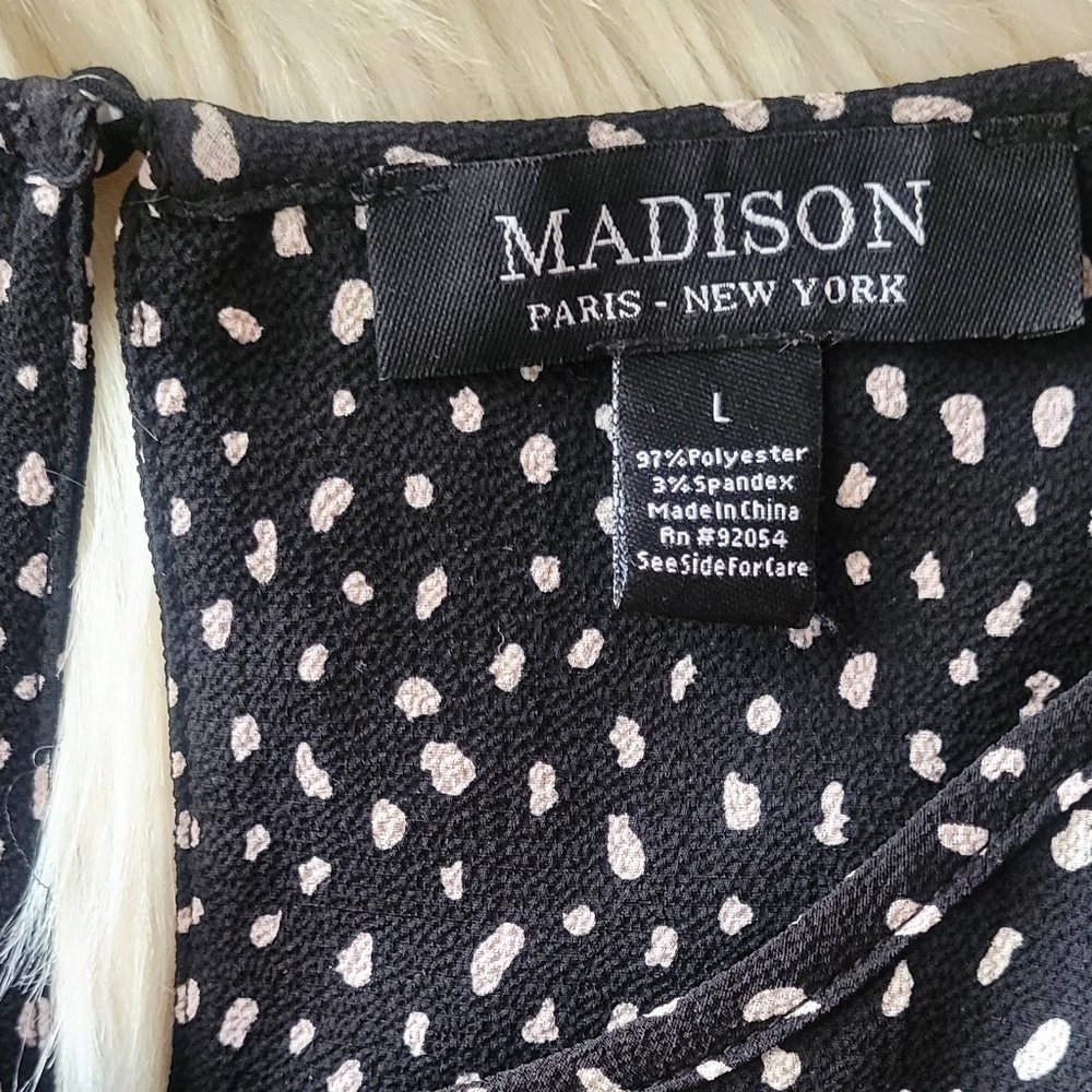 Madison Paris New York Speckled Sleeveless Tank Top Women's size large - Picture 5 of 6